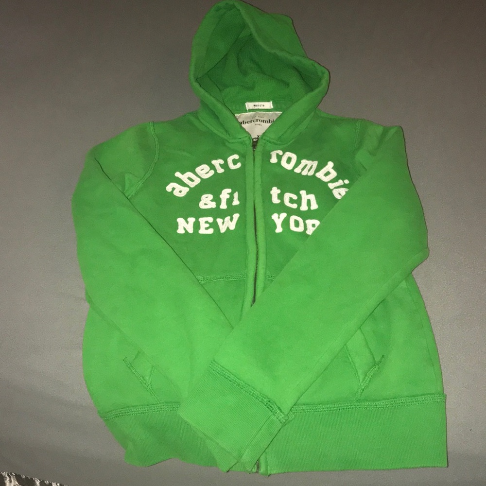 Boys Muscle fit zip hooded sweatshirt